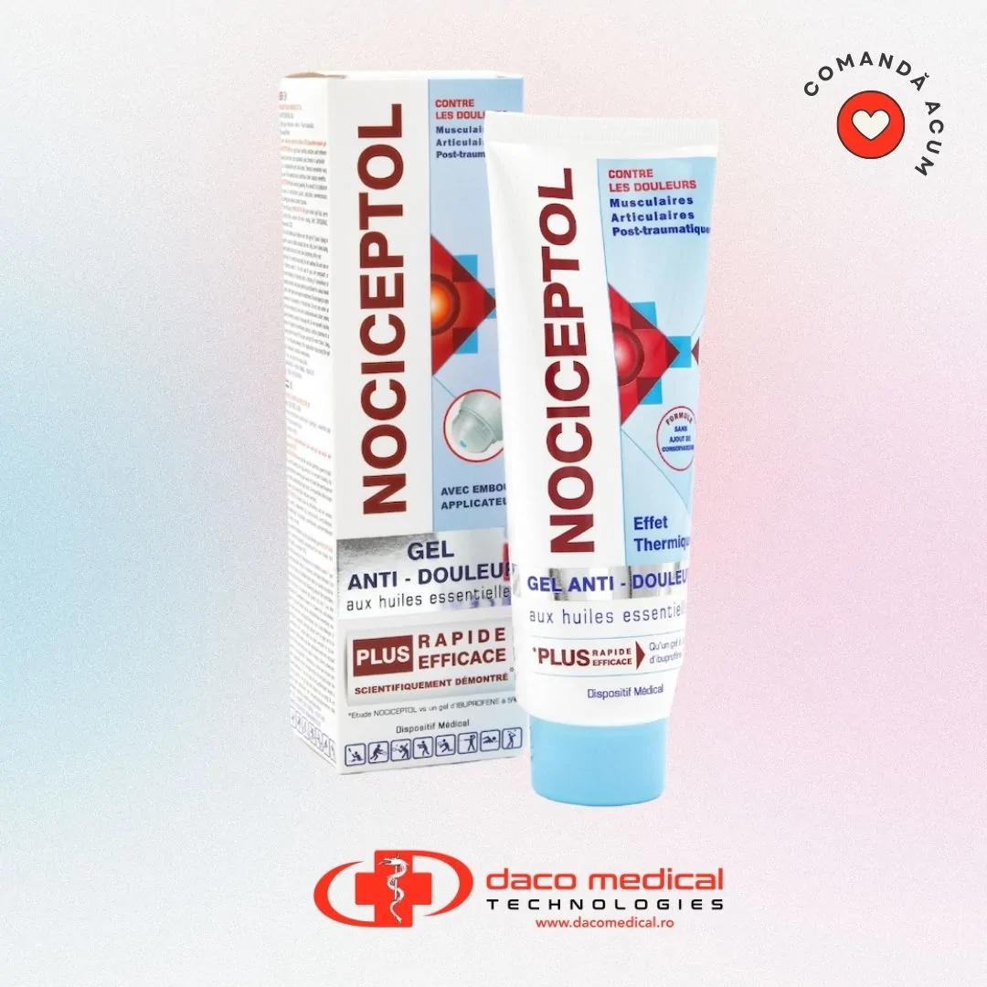 Gel Calmarea Durerilor NOCICEPTOL® cu Uleiuri Esențiale – 120 ml
